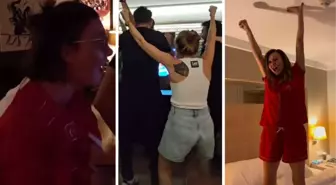 Ünlü isimlerin Filenin Sultanlarının şampiyonluğunu kutlarken yaşadığı heyecan anbean kamerada