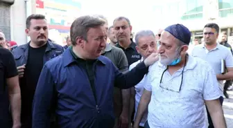 Erzincan'da Yangın Sonrası Esnafa Geçmiş Olsun Ziyareti
